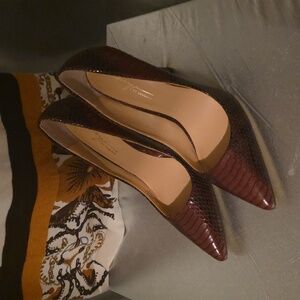 Gucci Cream and Brown Long Sleeve Dress